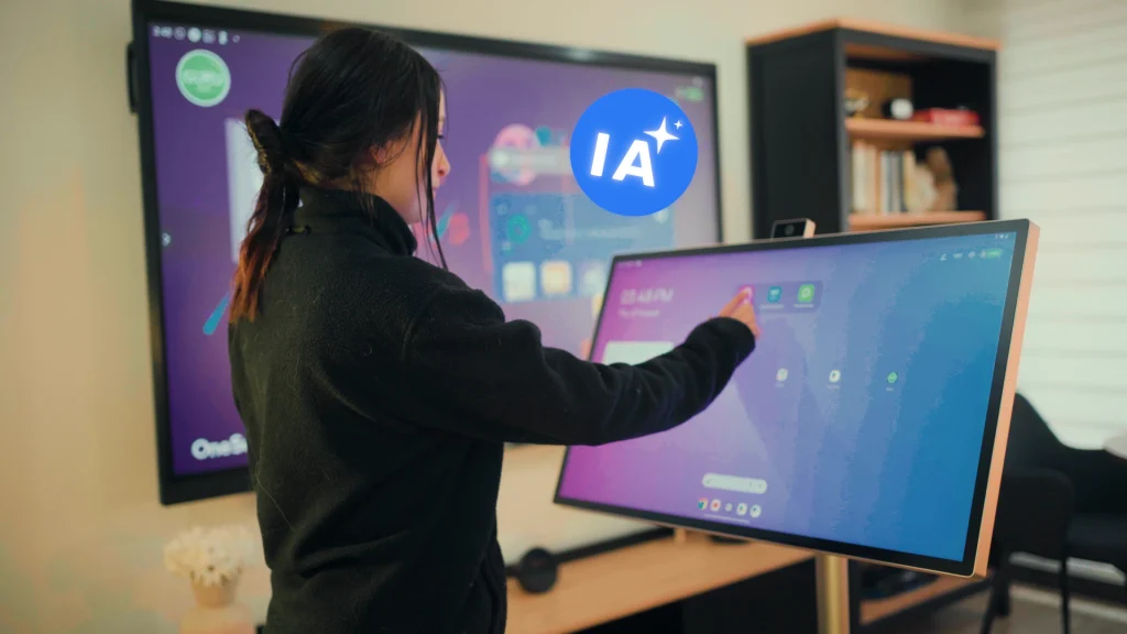 Uso de inteligencia artificial en pantalla táctil portátil Wandr con Android EDLA